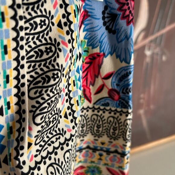 Flying Tomato Anthropologie Boho Multicolor Floral High Waist Women's Shorts M - Picture 15 of 16